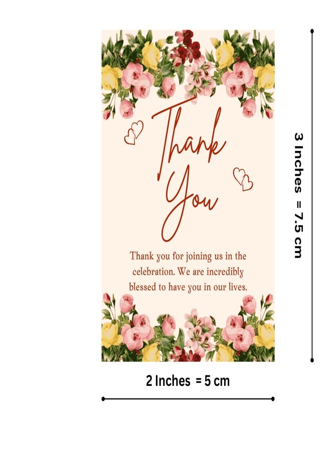 BenignCraft “Thank You Tags” Multicolor Pre-Designed (5 × 7.5 Cm) Gift Tags 25 Pieces of 4 unique designs with Thread, Celebration and Return Gift Thank You Tag. - Image 2